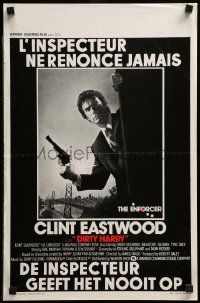 1h057 ENFORCER Belgian '77 best c/u of Clint Eastwood as Dirty Harry by Bill Gold!