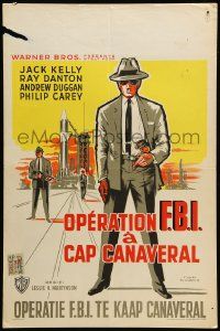 1h064 FBI CODE 98 Belgian '63 Jack Kelly, Ray Danton, Andrew Duggan, art of g-men with guns!