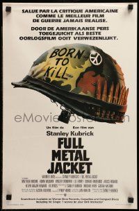 1h072 FULL METAL JACKET Belgian '87 Stanley Kubrick Vietnam War movie, Castle art!