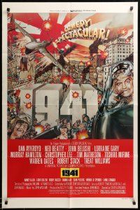 1j015 1941 style D 1sh '79 Spielberg, art of John Belushi, Dan Aykroyd & cast by McMacken!