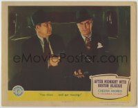 1k570 AFTER MIDNIGHT WITH BOSTON BLACKIE LC '43 Al Hill holds gun on Chester Morris driving car!
