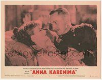 1k579 ANNA KARENINA LC #3 R62 romantic c/u of Greta Garbo & Fredric March, tragedy lay ahead!