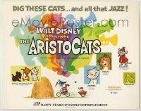 1k088 ARISTOCATS TC R73 Walt Disney feline jazz musical cartoon, great colorful image!
