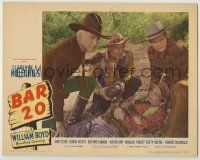1k589 BAR 20 LC #2 '43 William Boyd as Hopalong Cassidy, George Reeves & Clyde with wounded guy!