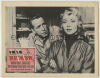 1k594 BEAT THE DEVIL LC R63 c/u of Humphrey Bogart & Jennifer Jones, directed by John Huston!