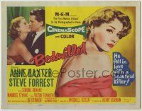 1k096 BEDEVILLED TC '55 Steve Forrest fell in love with beautiful blue-eyed killer Anne Baxter!