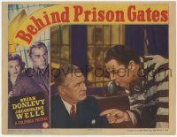 1k597 BEHIND PRISON GATES LC '39 c/u of Brian Donlevy in convict uniform with Joseph Crehan!