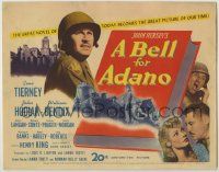 1k097 BELL FOR ADANO TC '45 WWII soldiers William Bendix, Harry Morgan, Glenn Langan & John Hodiak