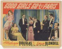 1k071 GOOD GIRLS GO TO PARIS LC '39 Melvyn Douglas watches Walter Connolly confront Joan Blondell!