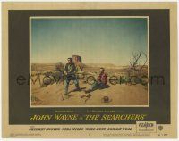 1k019 SEARCHERS LC #7 '56 John Wayne & Jeffrey Hunter in Monument Valley, directed by John Ford!