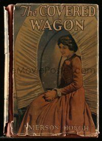 1m462 COVERED WAGON hardcover book '23 Emerson Hough's novel with scenes from James Cruze's movie!