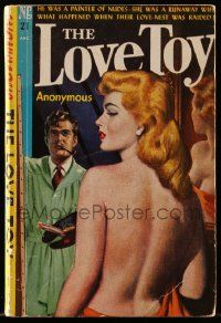 1m454 LOVE TOY paperback book '49 he was a painter of nudes & she was a runaway wife!
