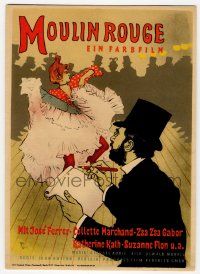 1m220 MOULIN ROUGE East German trade ad '54 Jose Ferrer as Toulouse-Lautrec, different Rosie art!