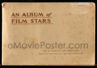 1m257 ALBUM OF FILM STARS 1st series English 5x8 cigarette card album '33 with 50 color cards!