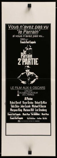 1m254 GODFATHER PART II French 8x24 ad slick '74 Al Pacino in Francis Ford Coppola classic sequel!