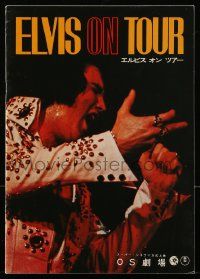1m633 ELVIS ON TOUR Japanese program '72 different images of Elvis Presley performing on stage!