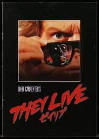 1m696 THEY LIVE Japanese program '89 Rowdy Roddy Piper, John Carpenter, different images!
