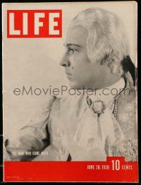 1m562 LIFE MAGAZINE magazine June 20, 1938 Rudolph Valentino, the man who came back from death!