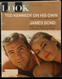 1m570 LOOK magazine July 13, 1965 Sean Connery as James Bond with Claudina Auger in Thunderball!
