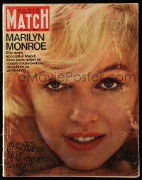 1m581 PARIS MATCH French magazine August 18, 1962 special issue remembering Marilyn Monroe!