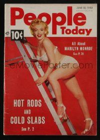 1m585 PEOPLE TODAY 4x6 digest magazine June 18, 1952 All About Marilyn Monroe + Hot Rods & more!