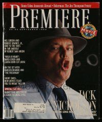 1m588 PREMIERE magazine September 1990 Jack Nicholson & the long road to Two Jakes!