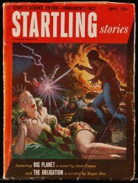 1m602 STARTLING STORIES pulp magazine September 1952 great sexy cover art by Walter Popp!