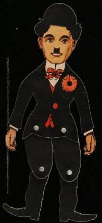 1m256 CHARLIE CHAPLIN English dancing paper doll '10s it WILL amuse & mystify your friends!