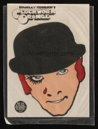 1m250 CLOCKWORK ORANGE iron-on patch '72 put Malcolm McDowell's face on your clothes!