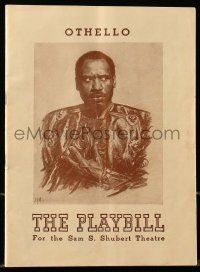 1m214 OTHELLO playbill '43 William Shakespeare's tragedy with Paul Robeson & Jose Ferrer as Iago!