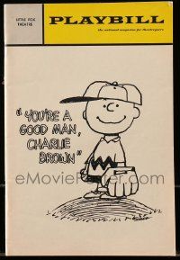 1m216 YOU'RE A GOOD MAN CHARLIE BROWN New York playbill '67 Charles M. Schultz's Peanuts!