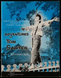 1m023 ADVENTURES OF TOM SAWYER TV promo brochure R58 Tommy Kelly, Mark Twain's classic story!