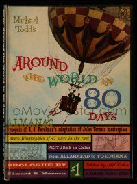 1m727 AROUND THE WORLD IN 80 DAYS hardcover souvenir program book '56 Jules Verne's masterpiece!