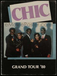 1m768 CHIC music concert souvenir program book '80 the funk/disco/soul super group's grand tour!