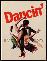 1m782 DANCIN' stage play souvenir program book '78 directed & choreographed by Bob Fosse, cool art!