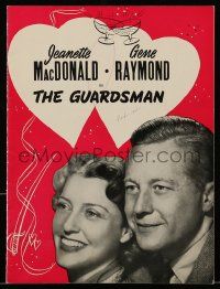 1m823 GUARDSMAN stage play souvenir program book '51 Jeanette MacDonald & Gene Raymond!