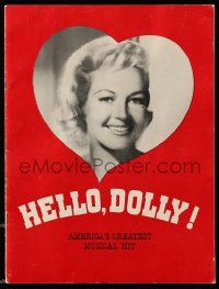 1m835 HELLO DOLLY stage play souvenir program book '65 Betty Grable in the lead role!