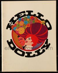1m836 HELLO DOLLY souvenir program book '70 Barbra Streisand & Walter Matthau, Amsel art!