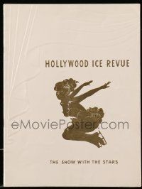 1m840 HOLLYWOOD ICE REVUE souvenir program book '54 the show with the stars, cool embossed cover!