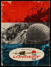 1m879 LONGEST DAY souvenir program book '62 WWII D-Day movie with 42 international stars!