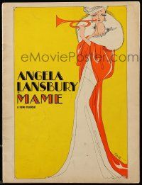 1m883 MAME stage play souvenir program book '66 great art of Angela Lansbury with horn by Berta!
