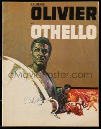 1m900 OTHELLO English souvenir program book '66 Laurence Olivier in the title role, Shakespeare!