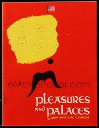 1m907 PLEASURES & PALACES stage play souvenir program book '65 Bob Fosse, great Keneyson art!
