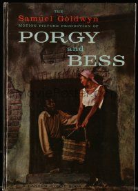 1m910 PORGY & BESS hardcover souvenir program book '59 Poitier, Dorothy Dandridge, Sammy Davis Jr.