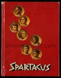 1m955 SPARTACUS hardcover souvenir program book '61 Stanley Kubrick, includes cool 7x11 fold-out!