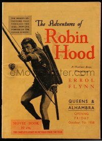 1m197 ADVENTURES OF ROBIN HOOD Chinese promo book '38 Errol Flynn, cool scenes, ultra rare!