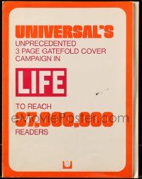 1m061 UNIVERSAL'S LIFE CAMPAIGN promo brochure '69 Winning, The Lost Man & Sweet Charity ads!