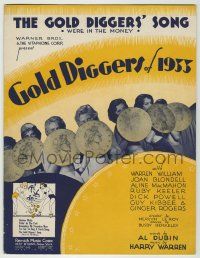 1m361 GOLD DIGGERS OF 1933 sheet music '33 The Gold Diggers' Song, We're in the Money!