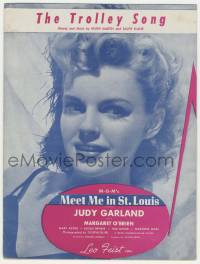 1m394 MEET ME IN ST. LOUIS sheet music '44 Judy Garland, classic musical, The Trolley Song!