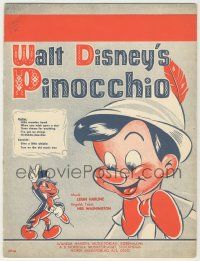 1m405 PINOCCHIO Danish sheet music '40 When You Wish Upon a Star + FOUR other songs!